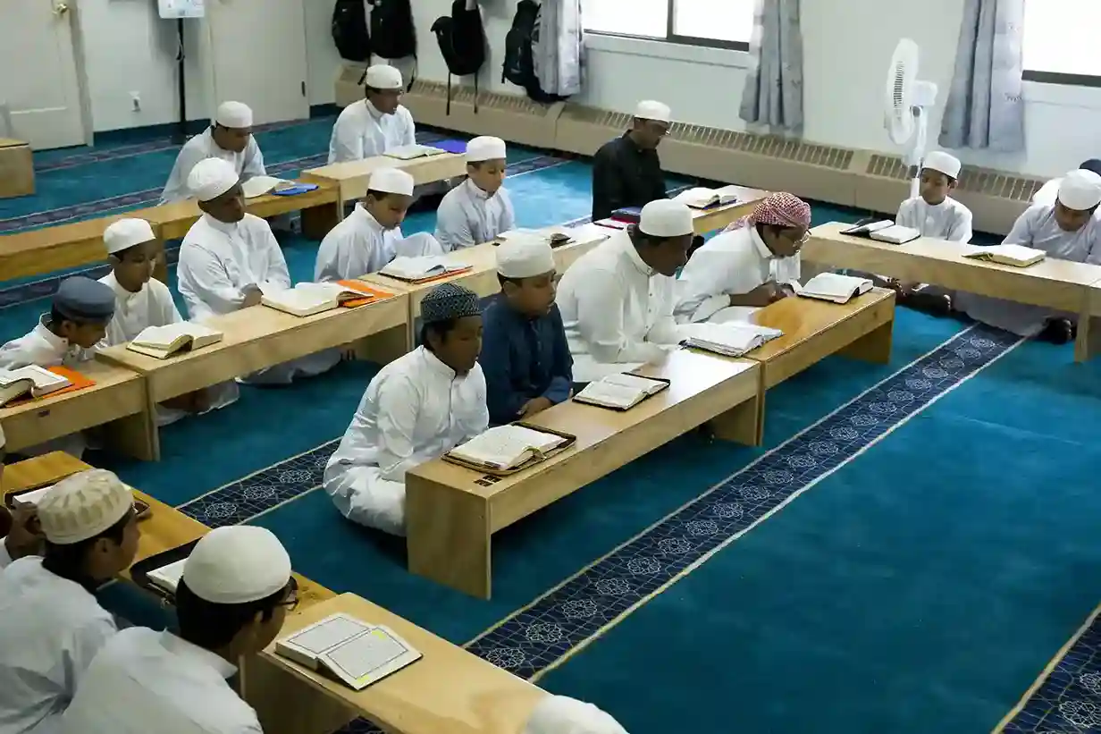 Students engaged in Qur’an learning at RAF